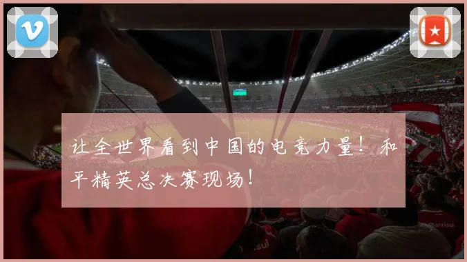 让全世界看到中国的电竞力量！和平精英总决赛现场！