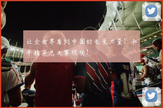 让全世界看到中国的电竞力量！和平精英总决赛现场！